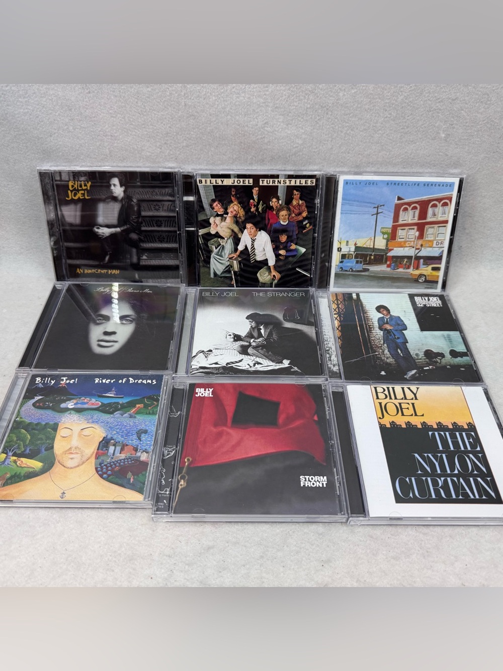 Lot of 9 EUC Billy Joel CDs The Stranger, Turnstiles, 52nd Street, Nylon Curtain